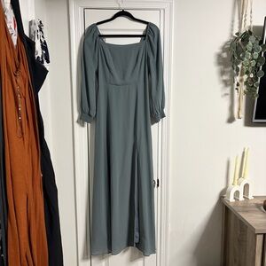 Elegant Blue Gray Women's Dress Baltic Born